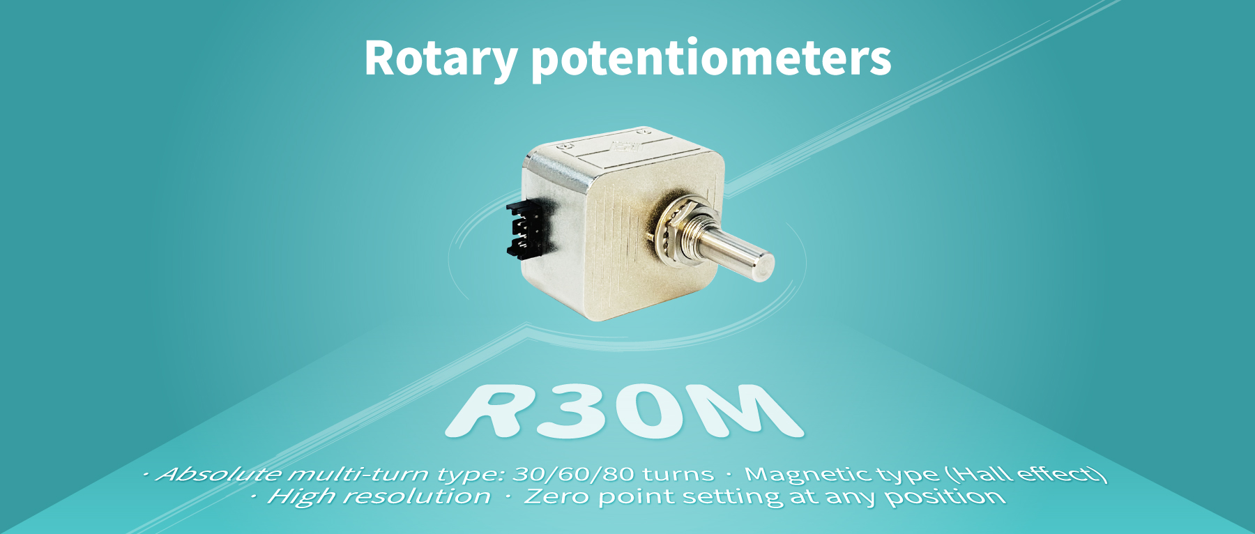 R30M multi-turn contactless magnetic potentiometer